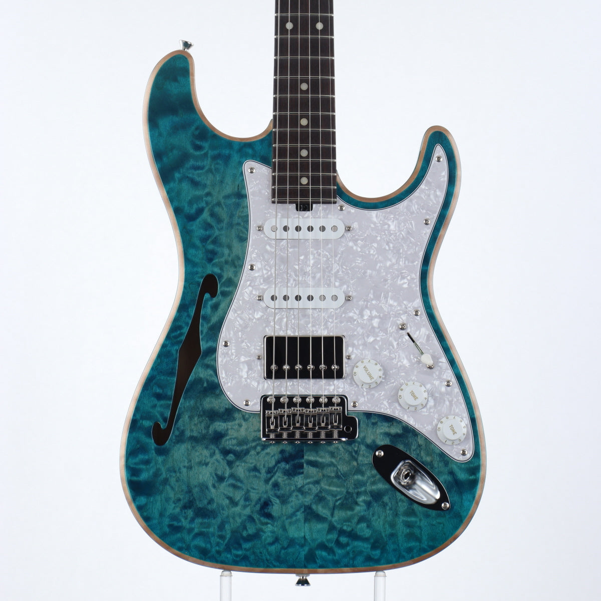 [SN 4624] USED Red House / Piccola S Hollow SSH Trans Blue Burst [12]