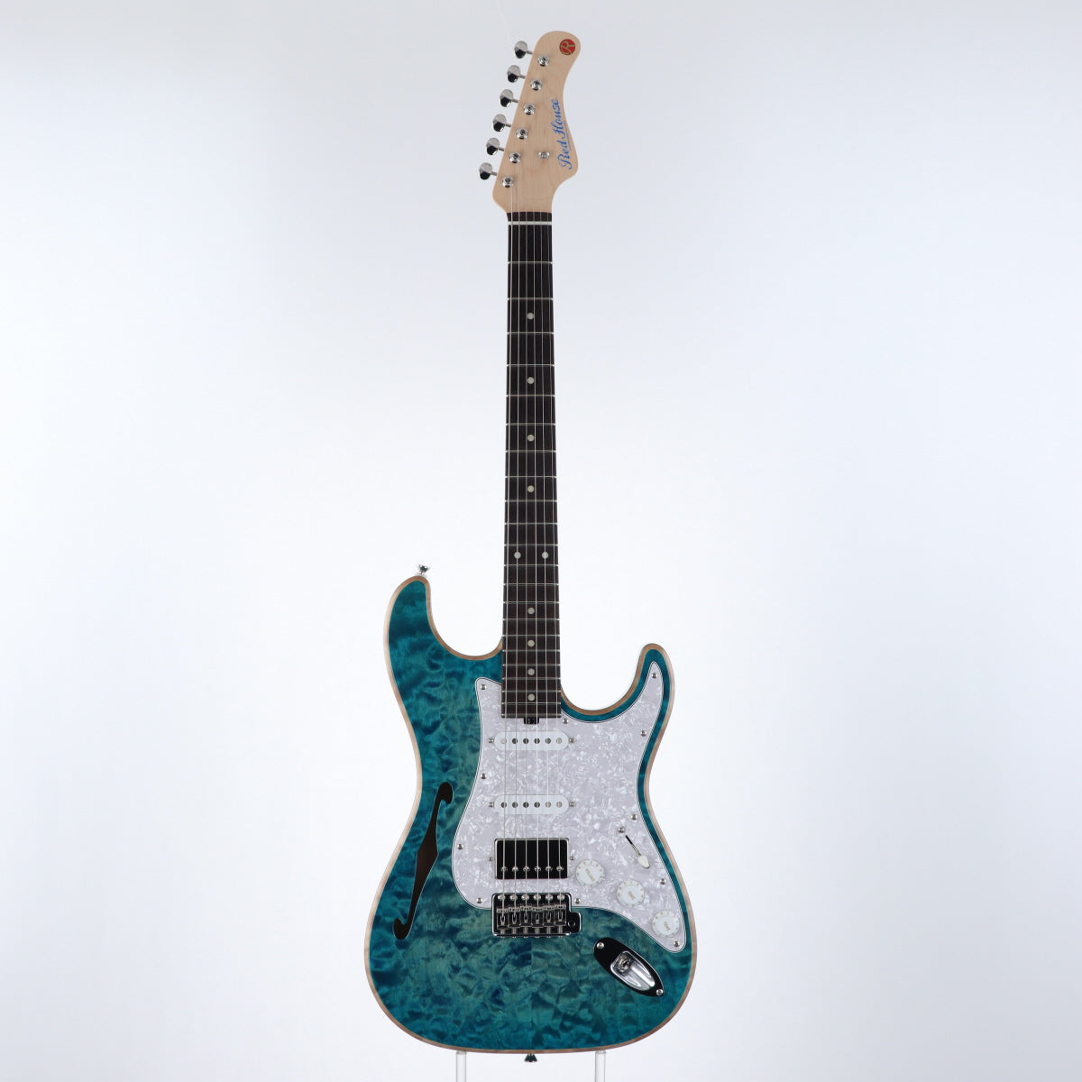 [SN 4624] USED Red House / Piccola S Hollow SSH Trans Blue Burst [12]