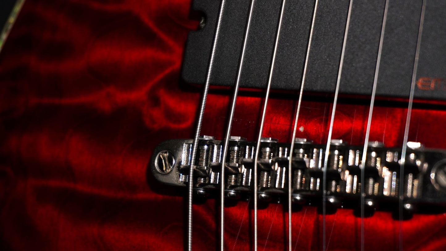 [SN W12040106] USED Schecter / Hellraiser C-7 Black Cherry [04]