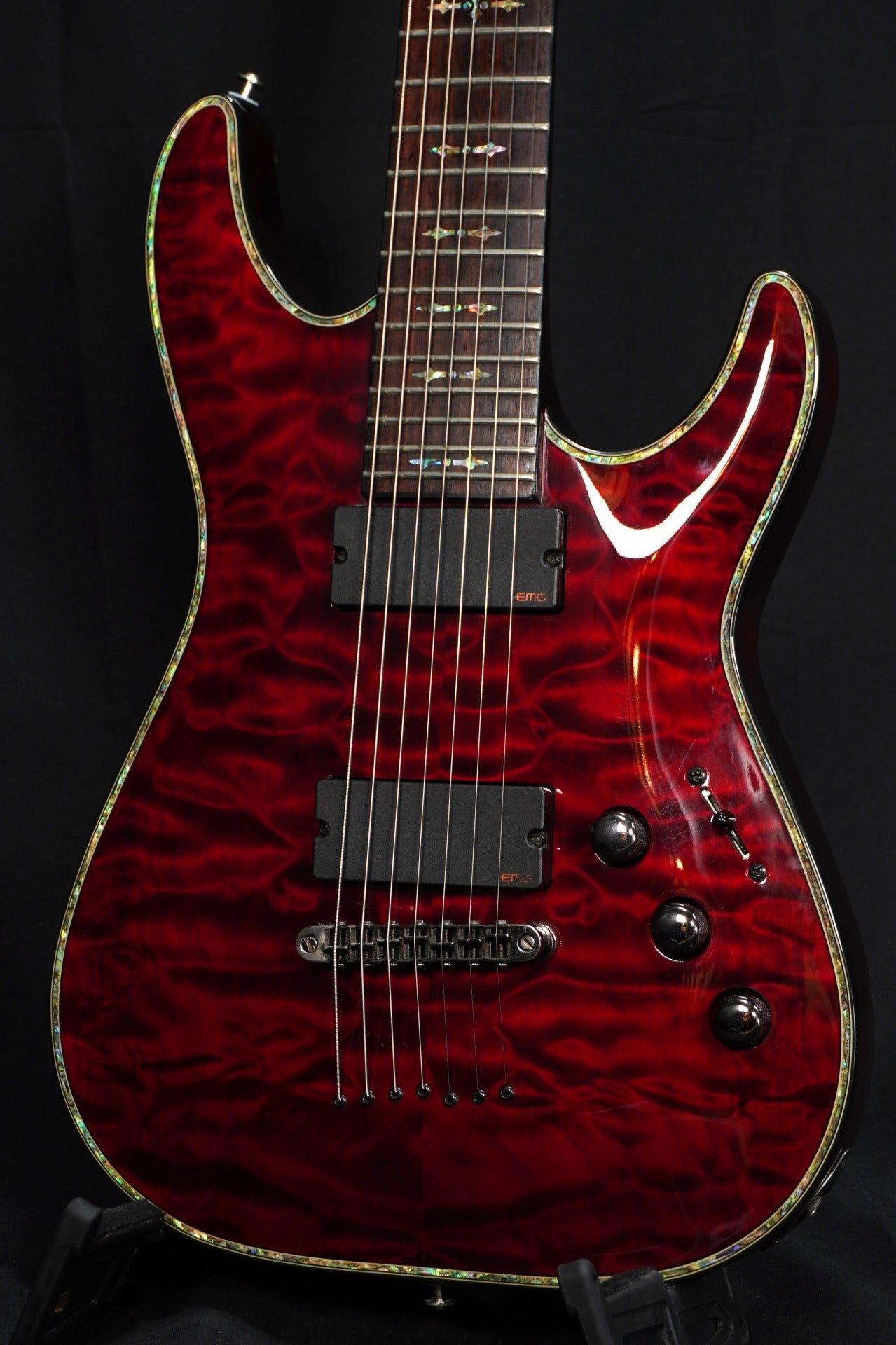 [SN W12040106] USED Schecter / Hellraiser C-7 Black Cherry [04]