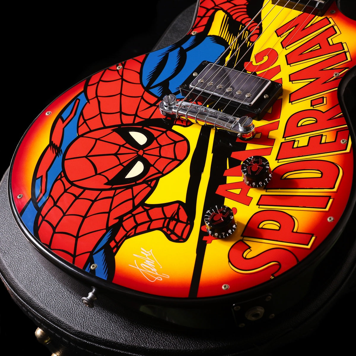 [SN WS1 006] USED GIBSON CUSTOM SHOP / Limited Edition Web Slinger One Les Paul Spiderman Graphic Signed [03]