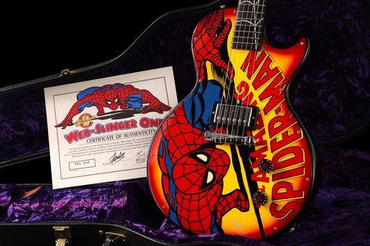 [SN WS1 006] USED GIBSON CUSTOM SHOP / Limited Edition Web Slinger One Les Paul Spiderman Graphic Signed [03]