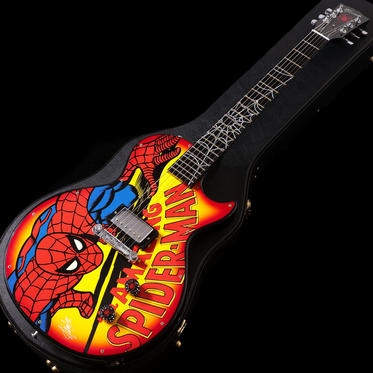 [SN WS1 006] USED GIBSON CUSTOM SHOP / Limited Edition Web Slinger One Les Paul Spiderman Graphic Signed [03]