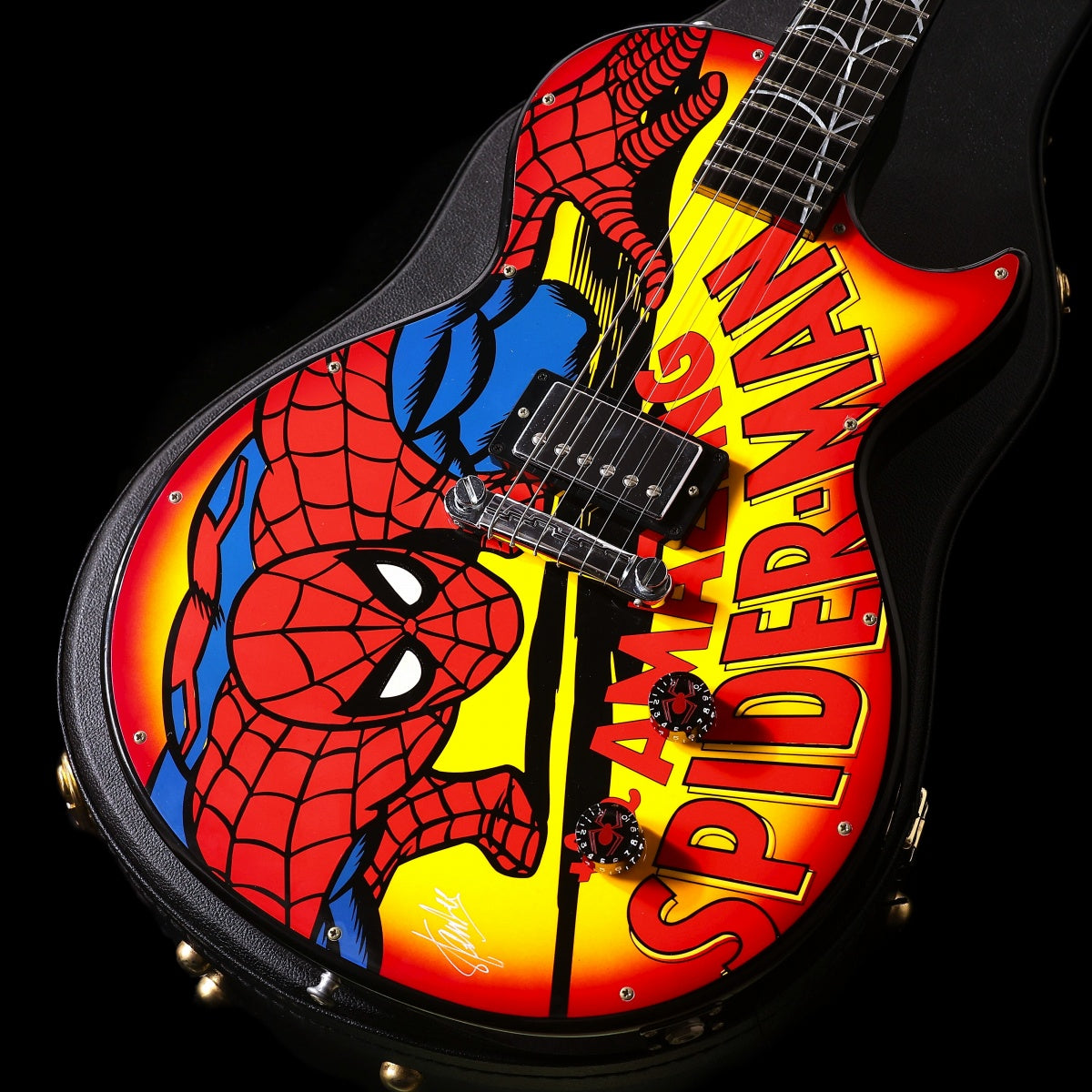 [SN WS1 006] USED GIBSON CUSTOM SHOP / Limited Edition Web Slinger One Les Paul Spiderman Graphic Signed [03]