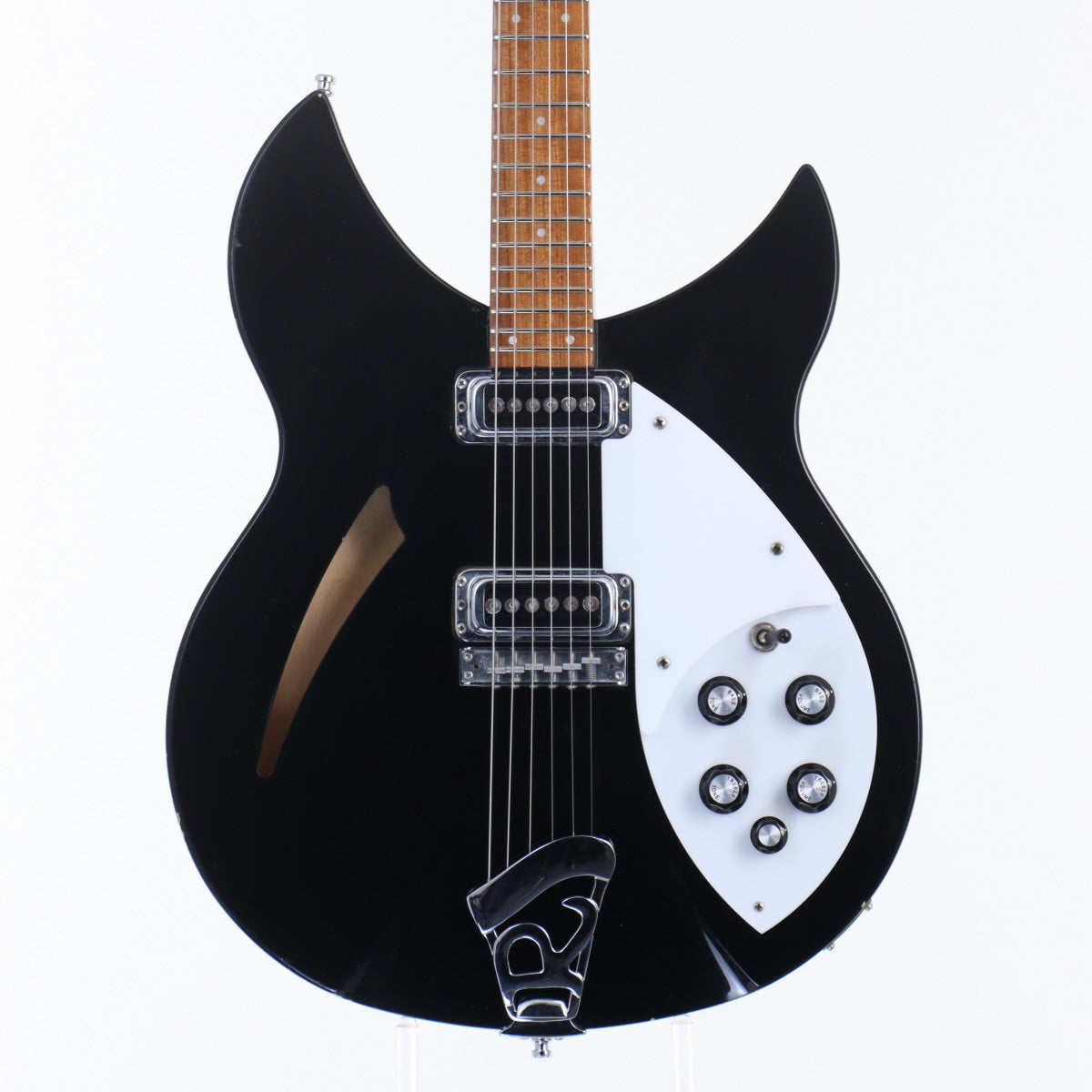 Rickenbacker ベース 4弦 ブラック/ホワイト Rickenbacker 4003 Bass Jetglo | Guitar Center
