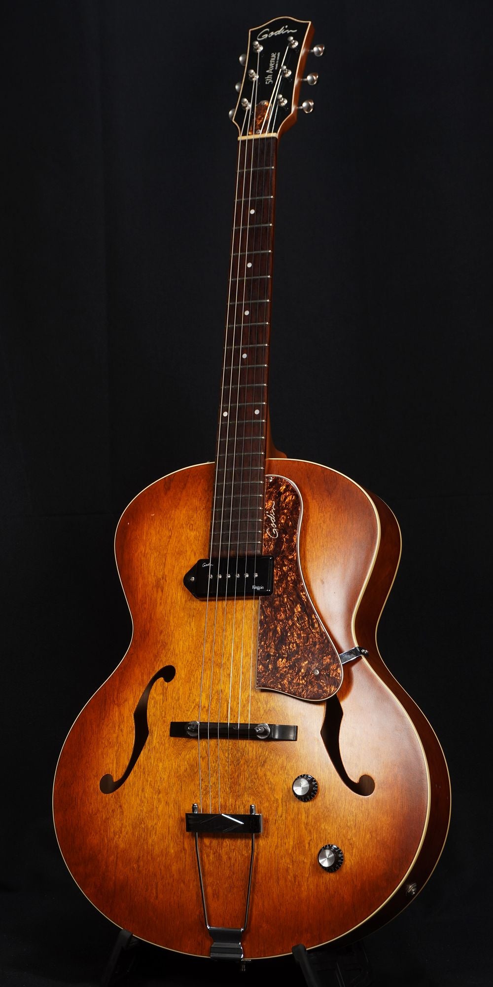 [SN 031986004811] USED Godin / 5th Avenue Kingpin P90 Cognac Burst [04]