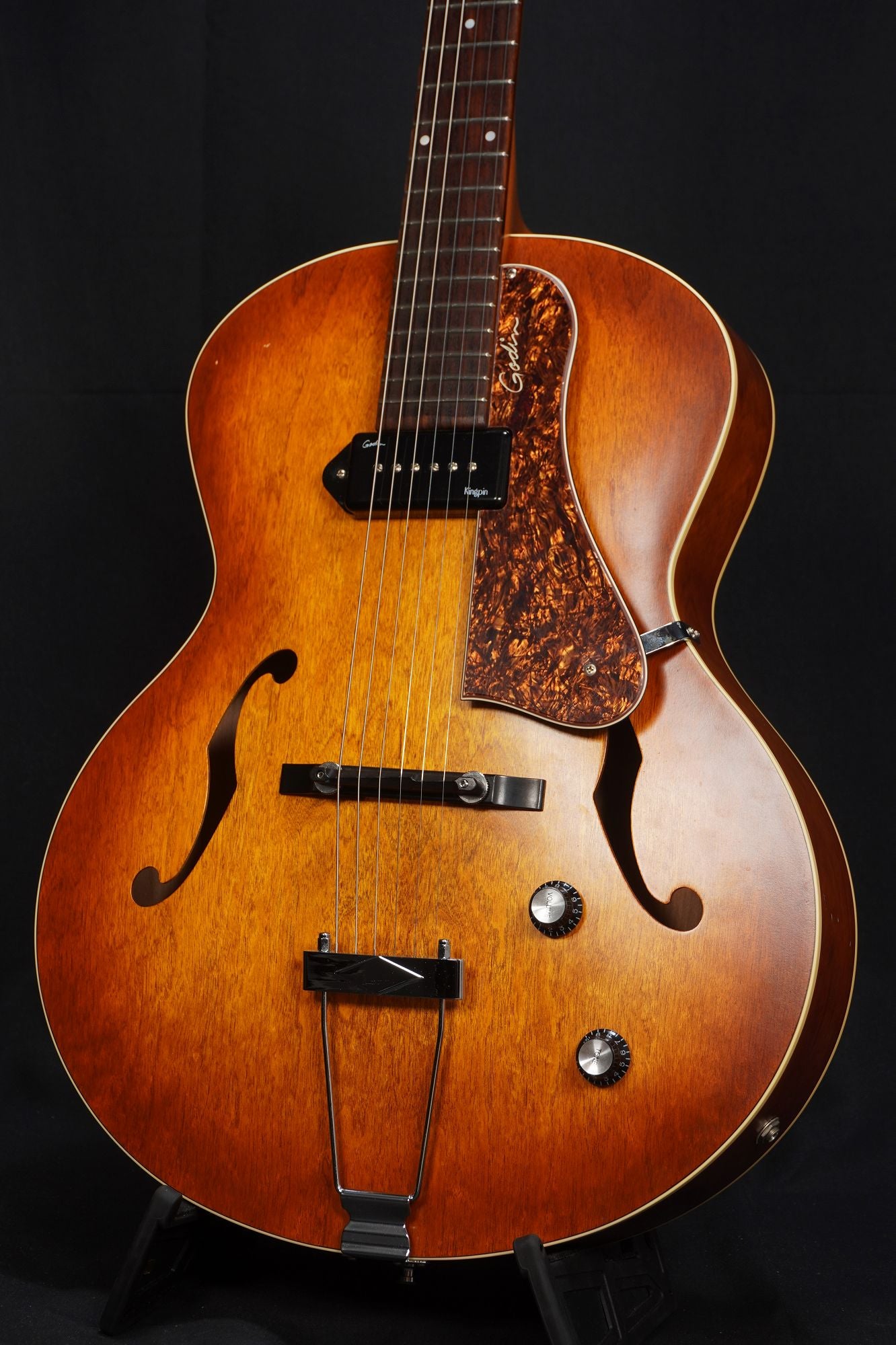 [SN 031986004811] USED Godin / 5th Avenue Kingpin P90 Cognac Burst [04]