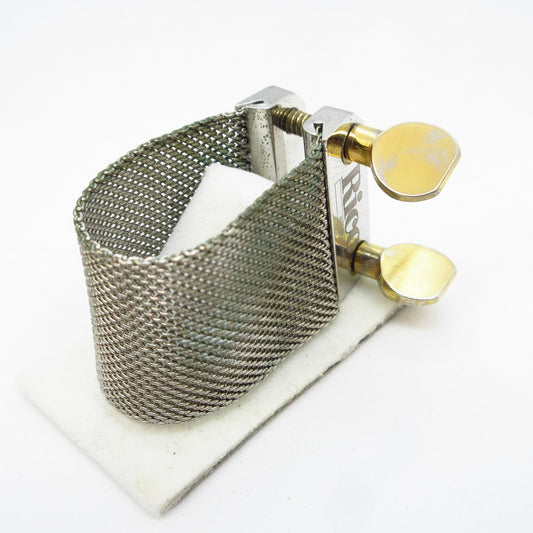 USED OLEG / Ligature for alto saxophone White Rhodium [09]