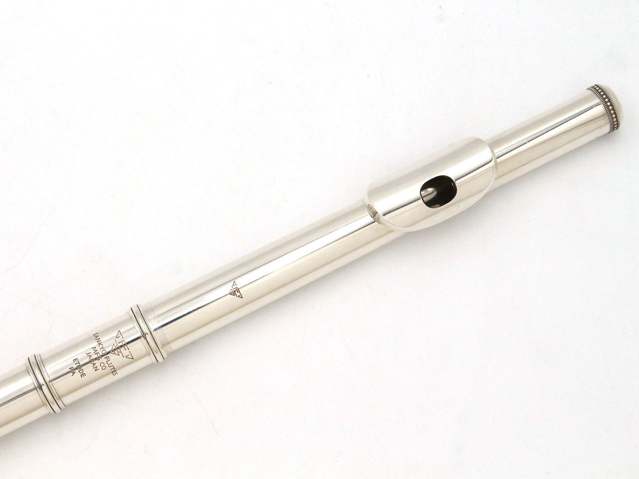 [SN 89329] USED SANKYO / Head tube silver flute ETUDE P.A NEL CC, all tampos replaced [09]