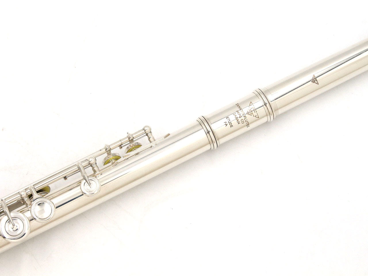 [SN 89329] USED SANKYO / Head tube silver flute ETUDE P.A NEL CC, all tampos replaced [09]