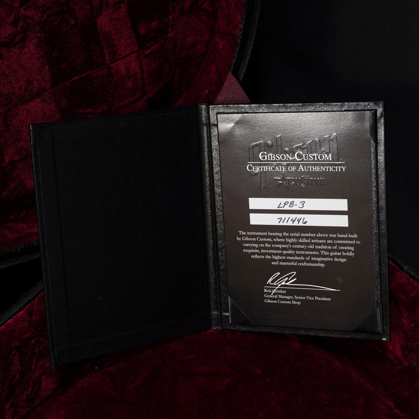 [SN 711446] USED Gibson Custom Shop / Historic Collection 1957 Les Paul Custom VOS 3PU Ebony -2011- [04]