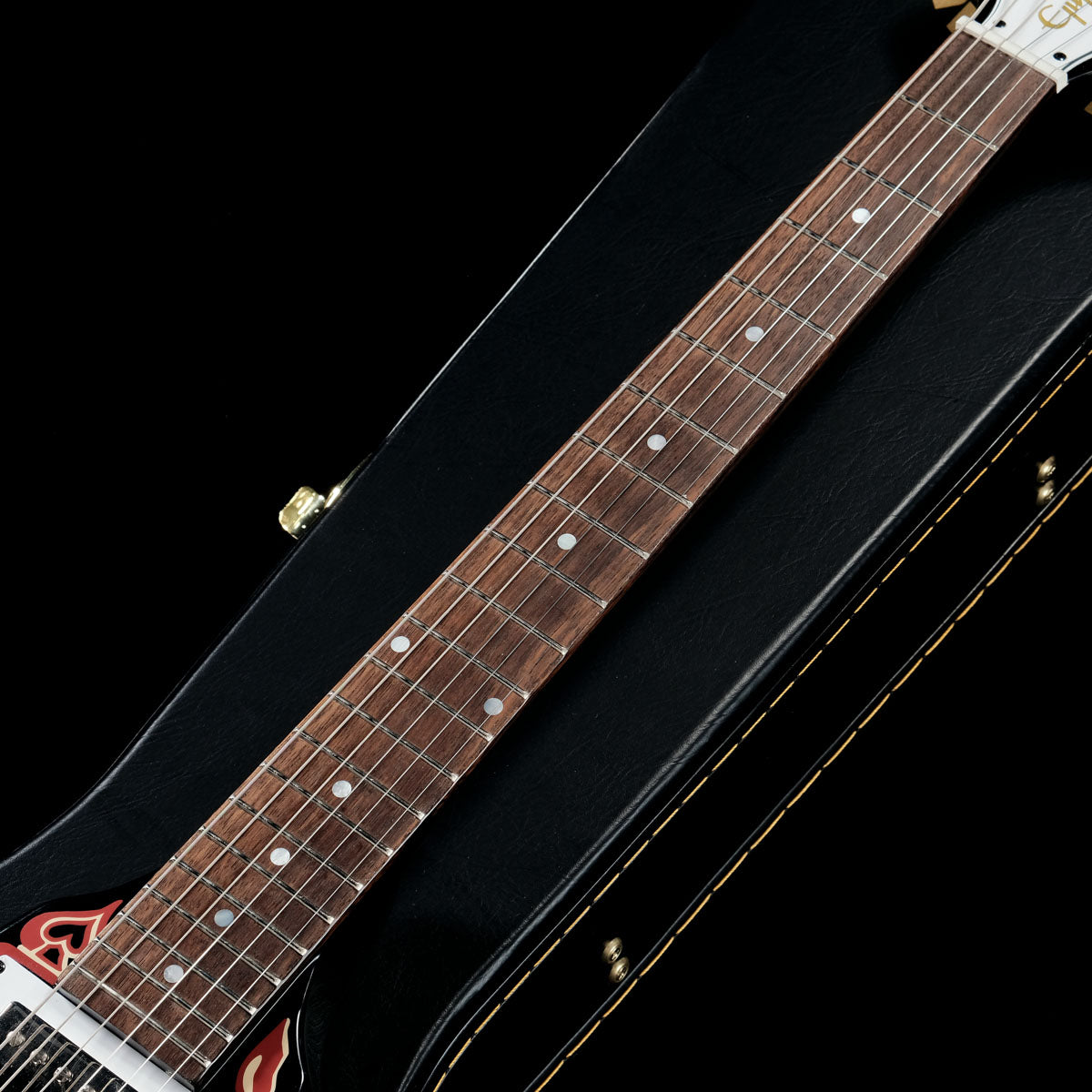 [SN 24041522867] USED Epiphone / Inspired by Gibson Custom Jimi Hendrix "Love Drops" Flying V Ebony [05]