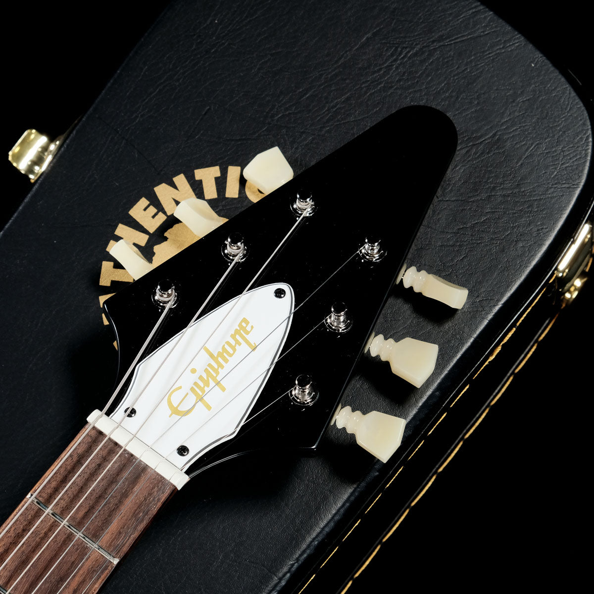 [SN 24041522867] USED Epiphone / Inspired by Gibson Custom Jimi Hendrix "Love Drops" Flying V Ebony [05]