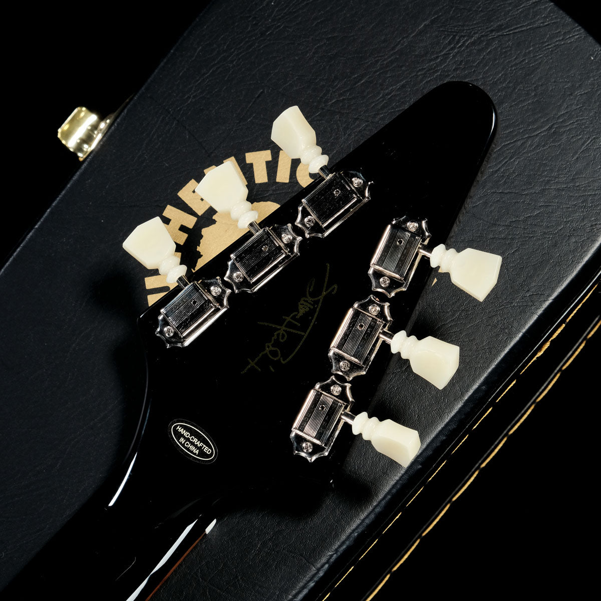 [SN 24041522867] USED Epiphone / Inspired by Gibson Custom Jimi Hendrix "Love Drops" Flying V Ebony [05]