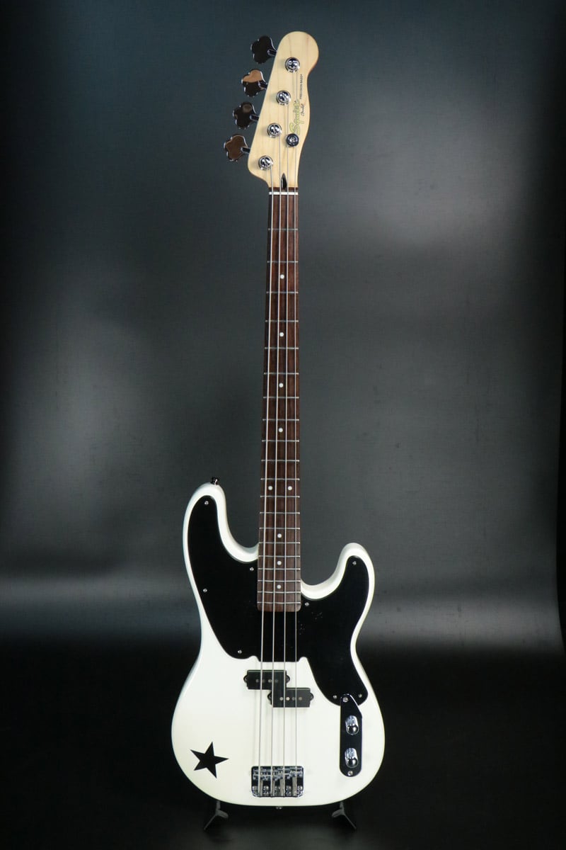 [SN ICS11109374] USED Squier / Mike Dirnt Precision Bass Arctic White Rosewood 2011 [10]