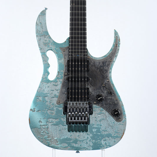 [SN F9806195] USED Ibanez / JEM90HAM / Steve Vai Signature Model / Hoshino 90th Anniversary Blue-green metallic texture [12]