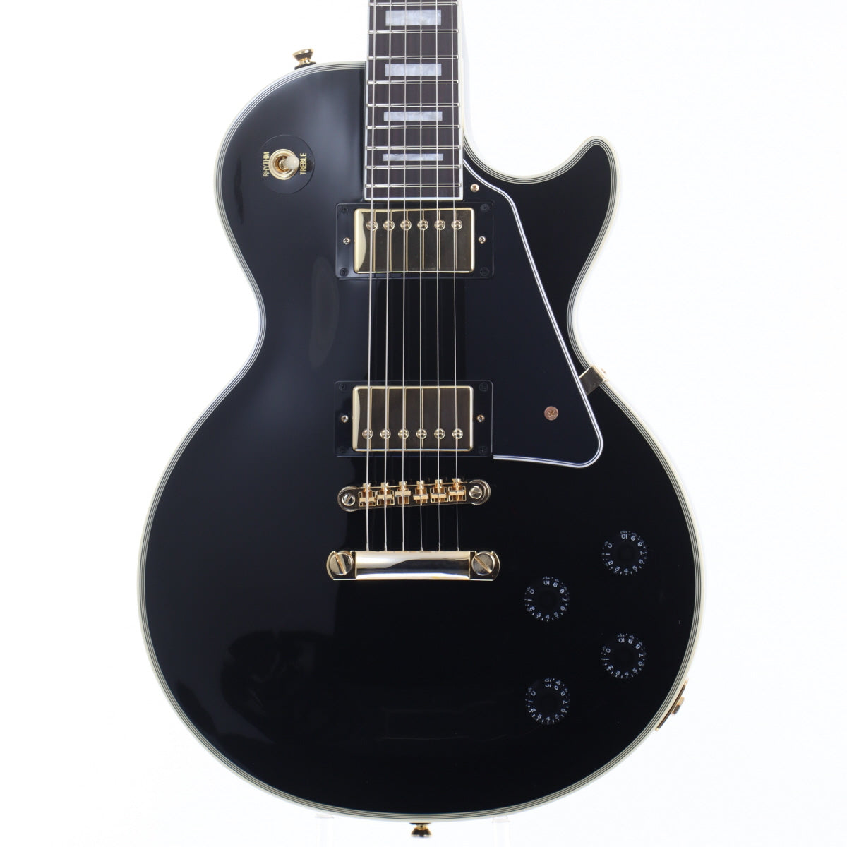 [SN 23041521126] USED Epiphone / Inspired by Gibson Les Paul Custom Ebony [12]