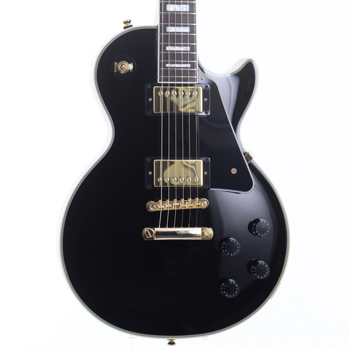 [SN 23041521126] USED Epiphone / Inspired by Gibson Les Paul Custom Ebony [12]