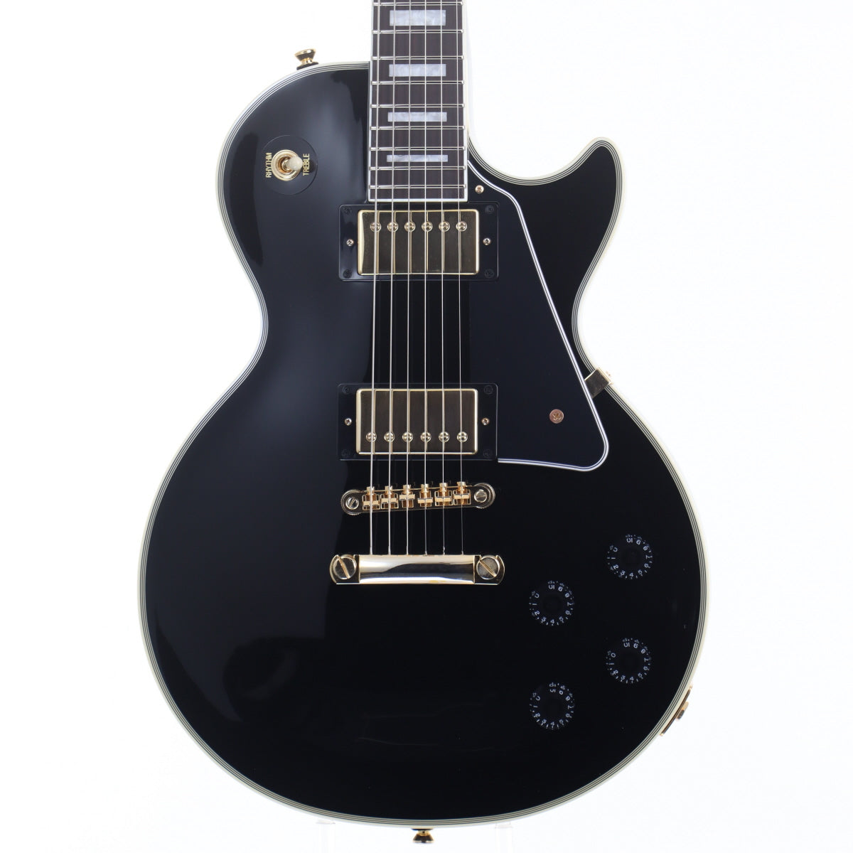 [SN 23041521126] USED Epiphone / Inspired by Gibson Les Paul Custom Ebony [12]