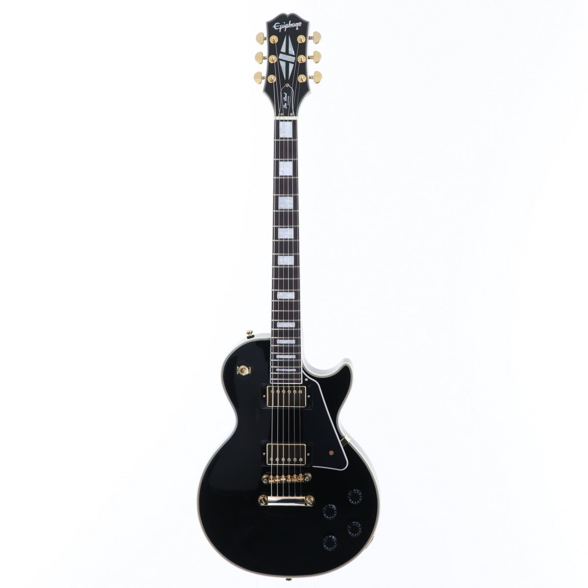 [SN 23041521126] USED Epiphone / Inspired by Gibson Les Paul Custom Ebony [12]
