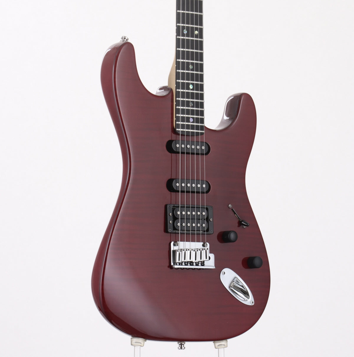 [SN DZ5153918] USED FENDER USA / AMERICAN DELUXE STRATOCASTER FMT HSS Bing Cherry Transparent [03]