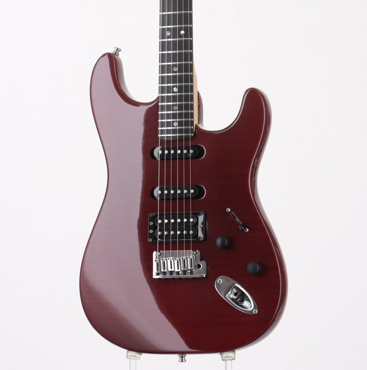 [SN DZ5153918] USED FENDER USA / AMERICAN DELUXE STRATOCASTER FMT HSS Bing Cherry Transparent [03]