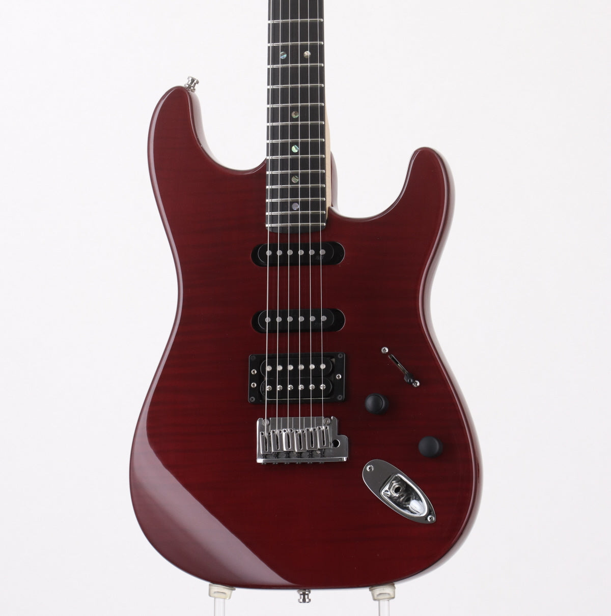 [SN DZ5153918] USED FENDER USA / AMERICAN DELUXE STRATOCASTER FMT HSS Bing Cherry Transparent [03]