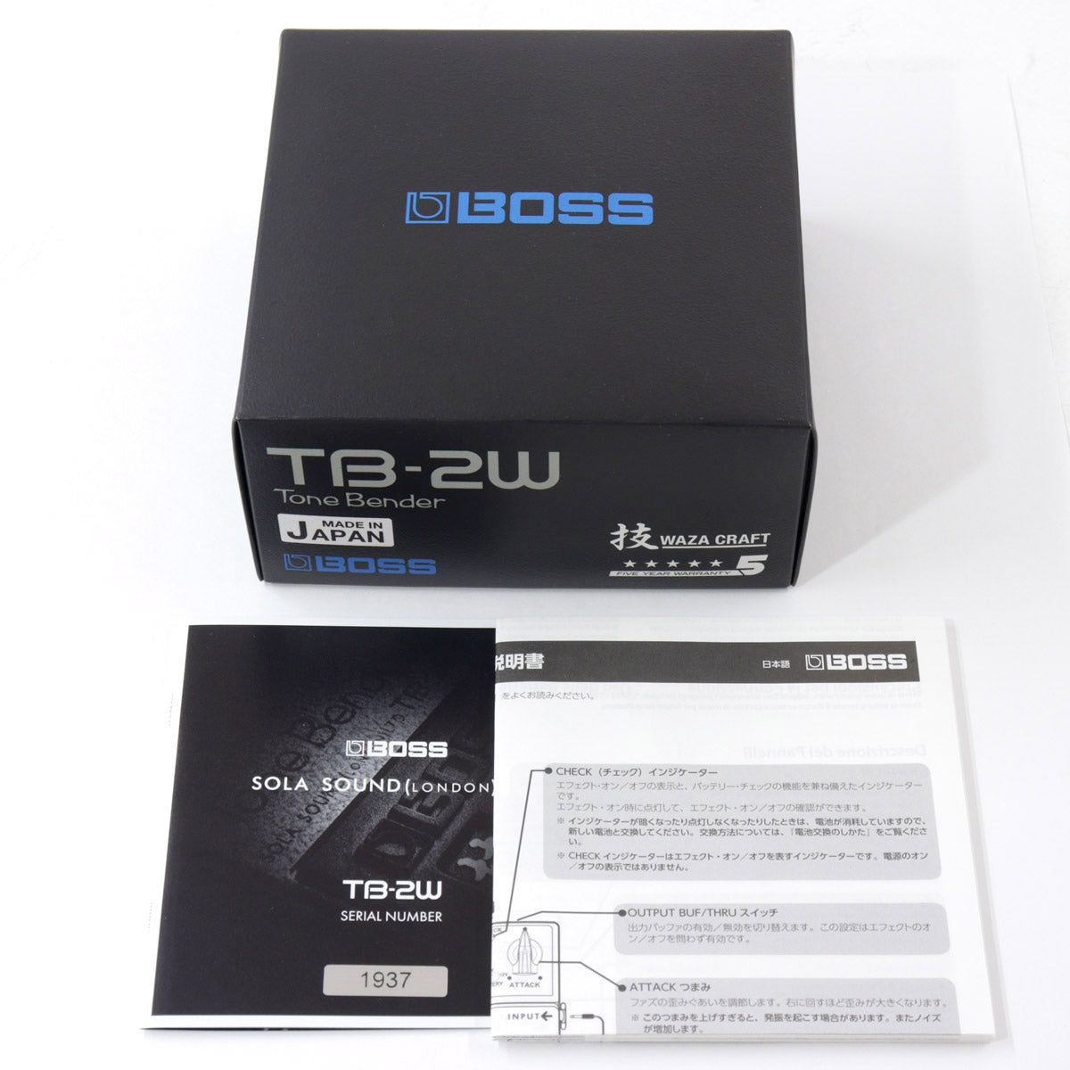 [SN Z4M1944] USED BOSS / TB-2W / WAZA CRAFT / Tone Bender [08]