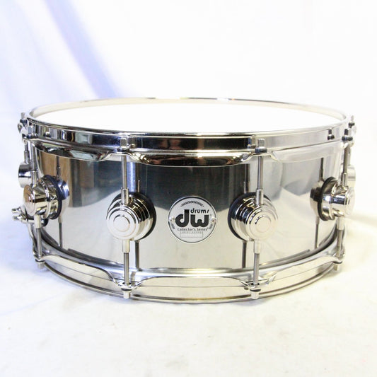 USED DW / DW-SS-1455SD/STAIN/N Collector's Stainless Steel 14x5.5 Snare Drum [08]