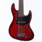 USED Xotic / XJ-1T 5Strings Matching Head Red Burst [12]