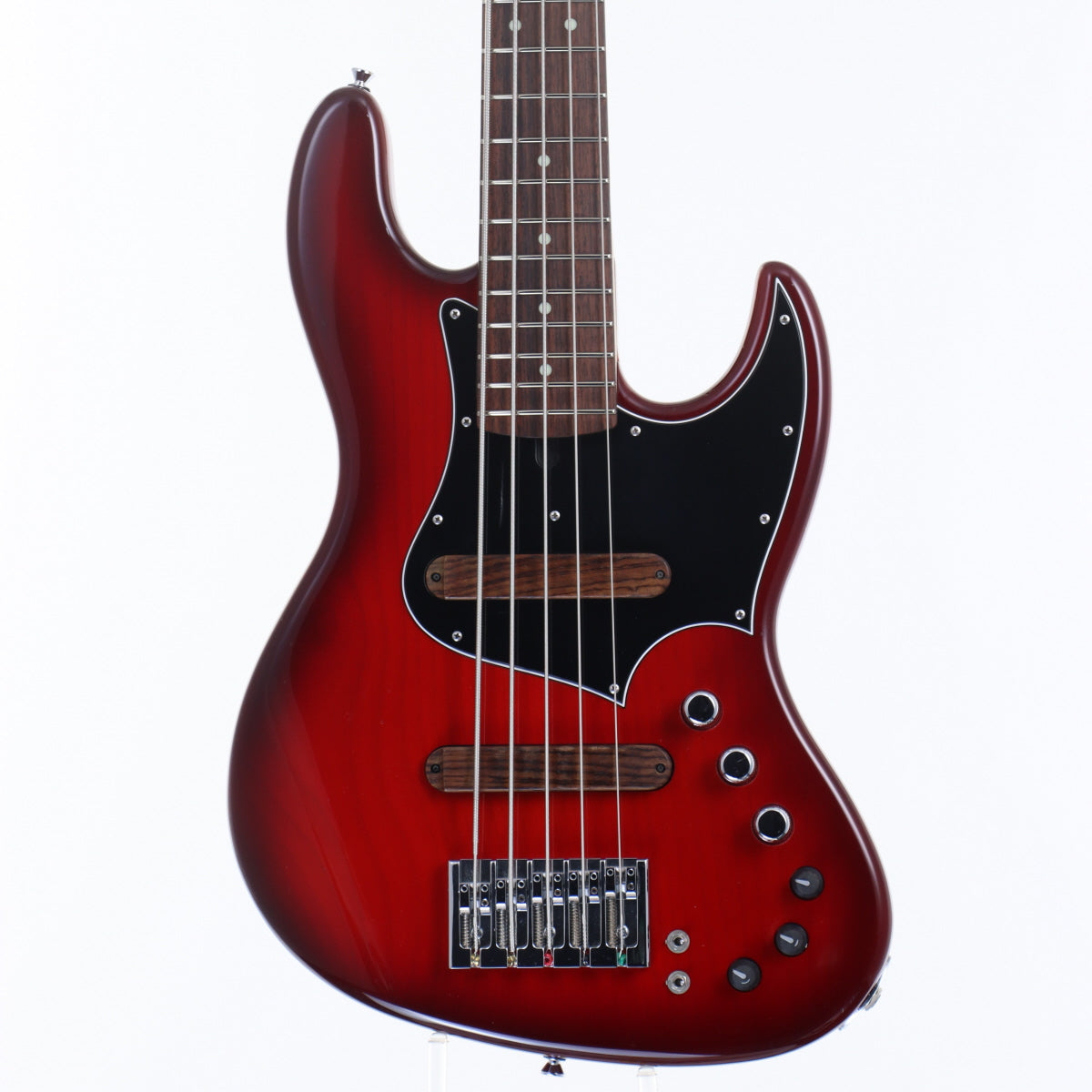 USED Xotic / XJ-1T 5Strings Matching Head Red Burst [12]