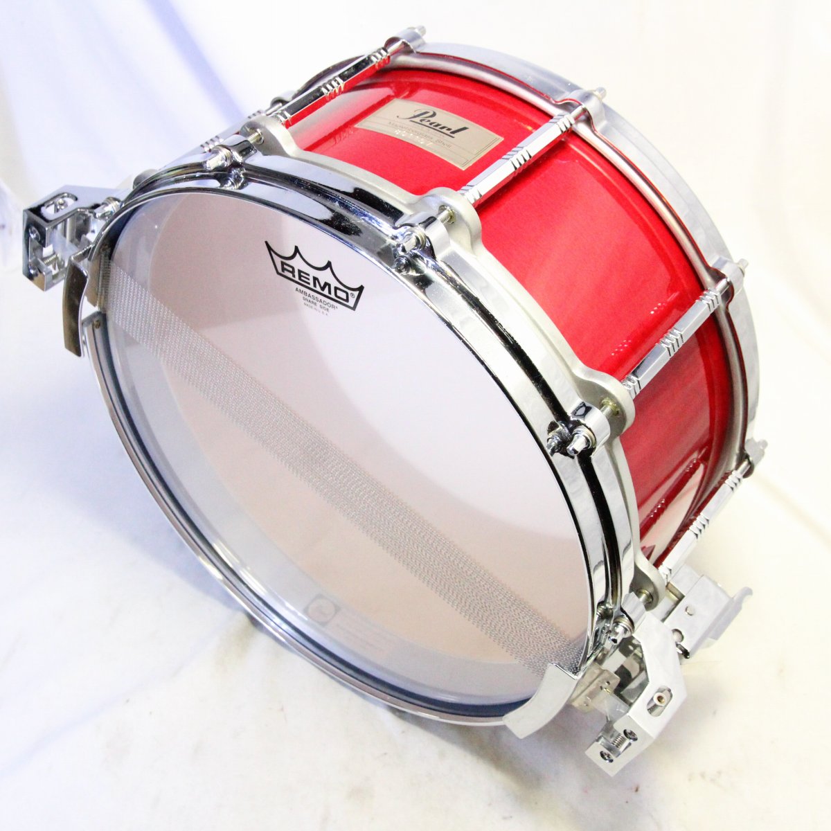 USED PEARL / GA-914D FREE FLOATING MAPLE FIBERGLASS 14x6.5 Pearl Snare Drum [08]