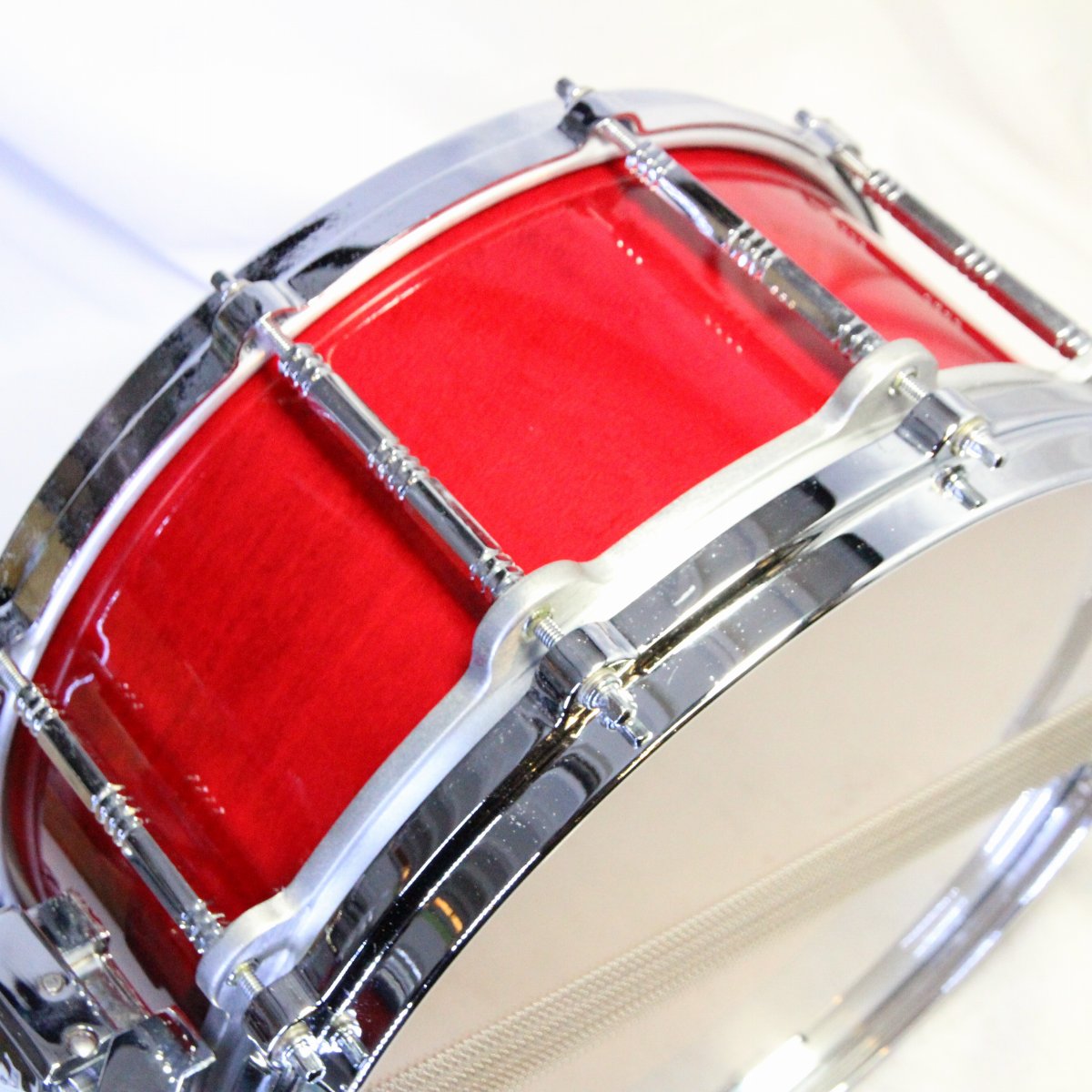USED PEARL / GA-914D FREE FLOATING MAPLE FIBERGLASS 14x6.5 Pearl Snare Drum [08]