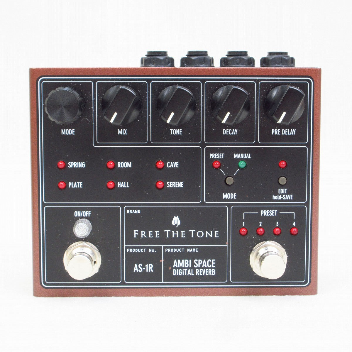FREE THE TONE AMBI SPACE Reverb リバーブ AMBI SPACE / AS-1R｜Products 商品紹介｜Free The Tone