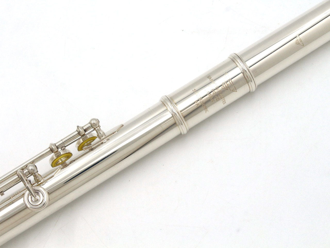 [SN 86410] USED SANKYO SANKYO / Silver flute SILVER SONIC, all tampos replaced [09]