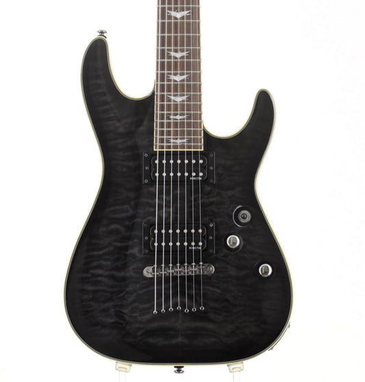 [SN N10105495] USED SCHECTER / AD-OM7-EXT Omen Extreme-7 See-Thru Black [3.41kg / made in 2010] Schecter 7-string guitar [08]