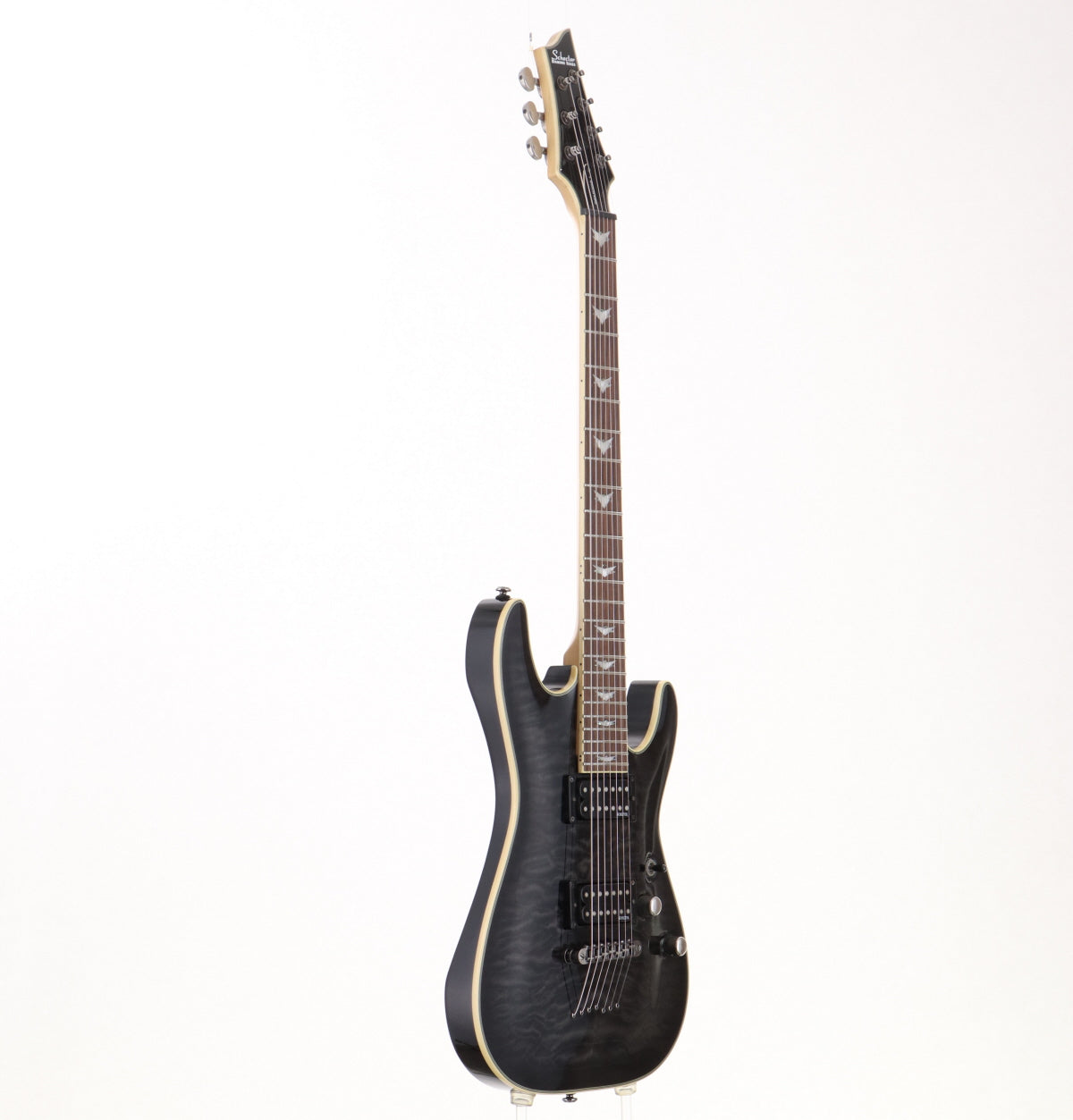 [SN N10105495] USED SCHECTER / AD-OM7-EXT Omen Extreme-7 See-Thru Black [3.41kg / made in 2010] Schecter 7-string guitar [08]