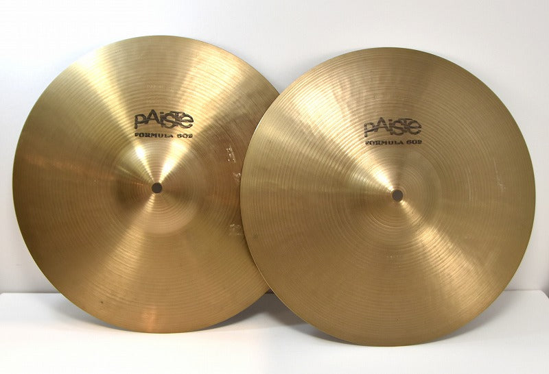 [SN 430657 / 430444] USED PAISTE / FORMULA602 14inch HIHAT TOP&amp;BOTTOM SET 70s [12]