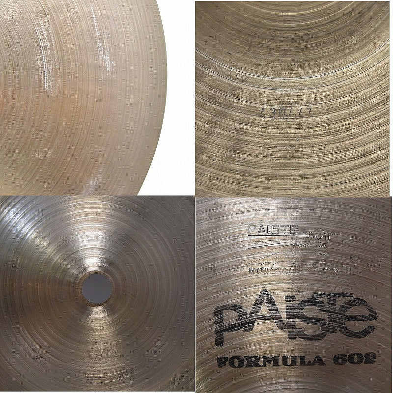 [SN 430657 / 430444] USED PAISTE / FORMULA602 14inch HIHAT TOP&amp;BOTTOM SET 70s [12]