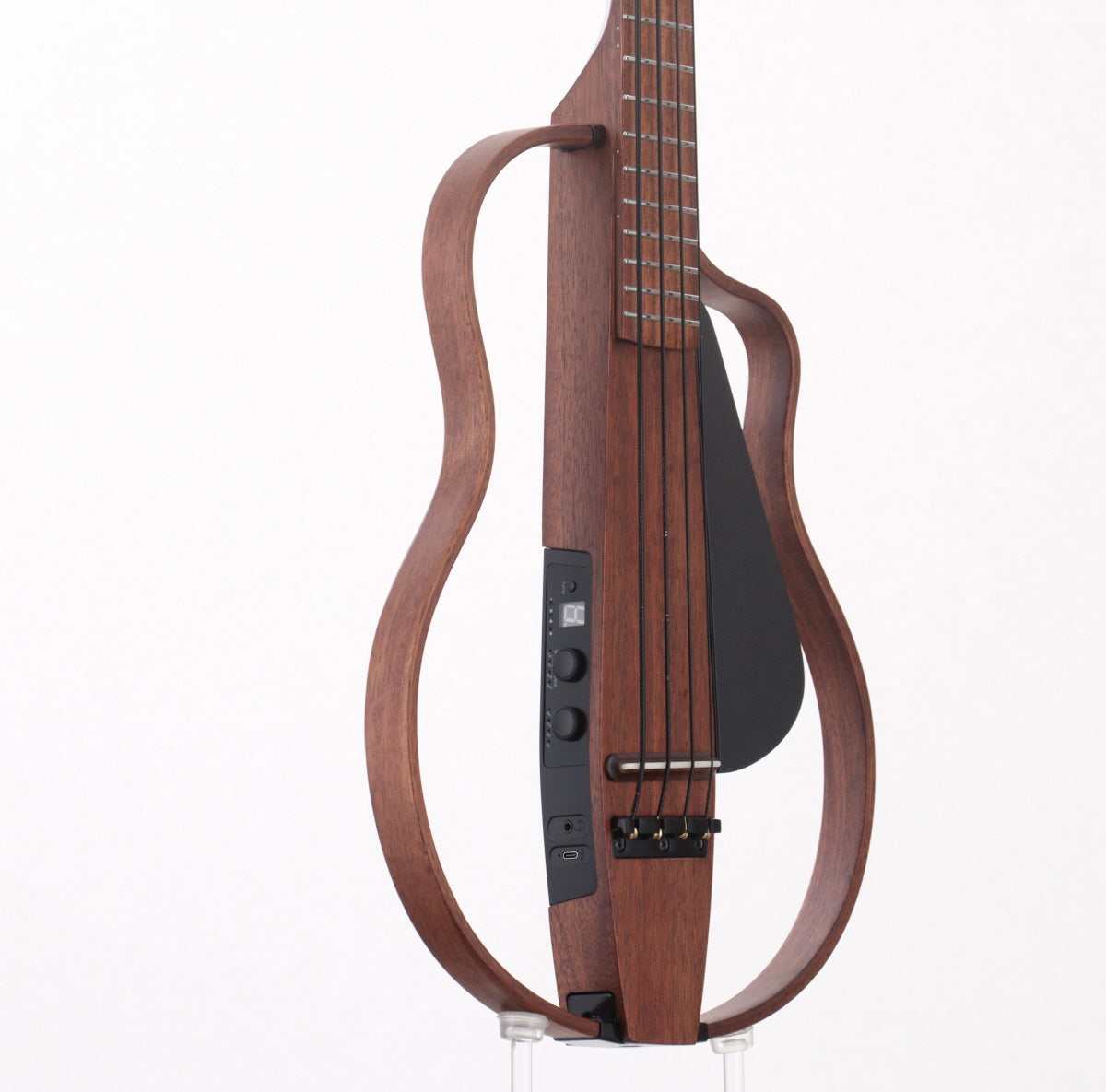USED NATASHA / NBSG Bass Mahogany [1.88kg] Natasha Wireless Function Bluetooth Phone Linkage Built-in Effects Eleaco Bass [08]