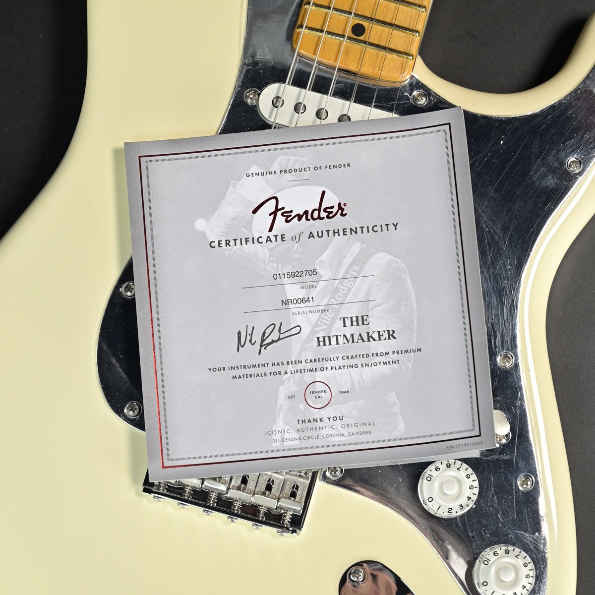 [SN NR00641] USED Fender / Nile Rodgers Hitmaker Stratocaster Olympic White 2022 [10]