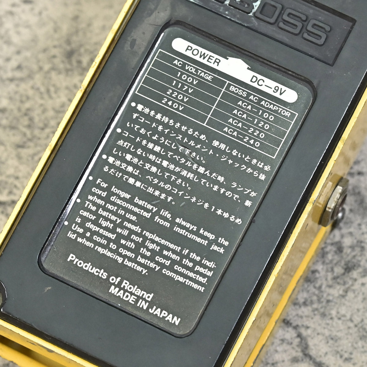 [SN 7000] USED BOSS / OD-1 OverDrive Made in Japan ACA RC3403ADB Overdrive Boss Effects Pedal [10]