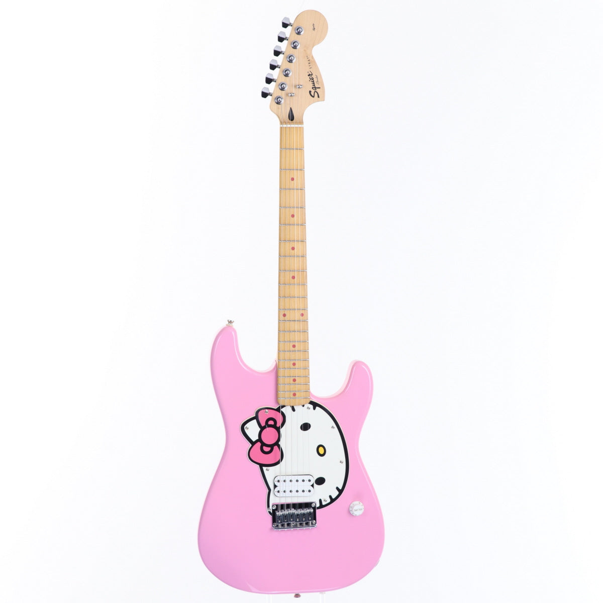 [SN IC060400724] USED Squier by Fender Squier / Hello Kitty Stratcaster Pink [20]