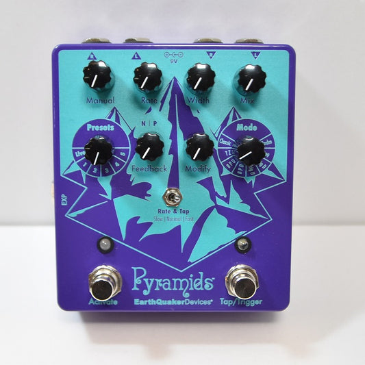 [SN 3193] USED EARTH QUAKER DEVICES / Pyramids / Stereo Flanging Device [12]