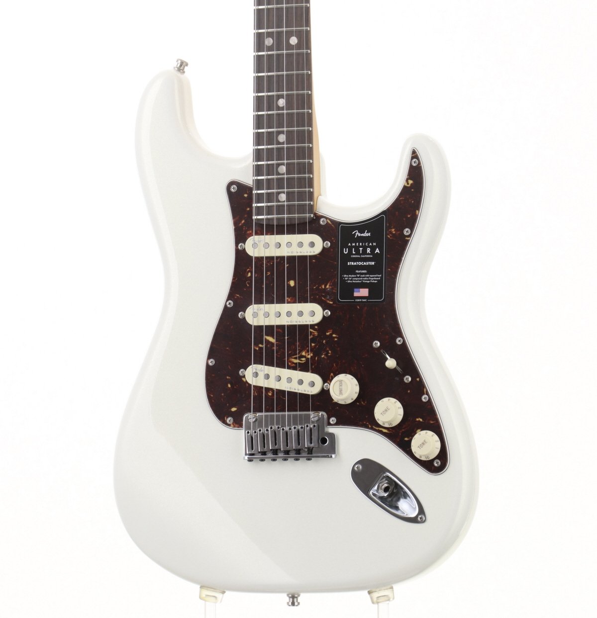 [SN US210046436] USED Fender / American Ultra Stratocaster Arctic Pearl Rosewood Fingerboard, made in 2021 [09]