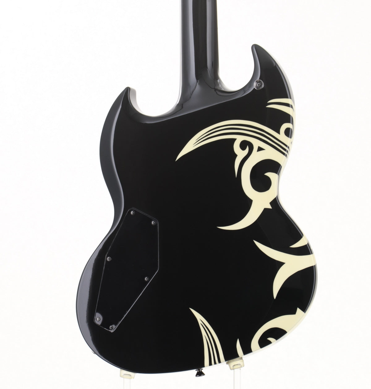 [SN ED0845614] USED ESP x PEACE MAKER / PM-108VP WAVE MOTION Black w/Tribal Graphic [3.55kg] ESP x Peacemaker [08]