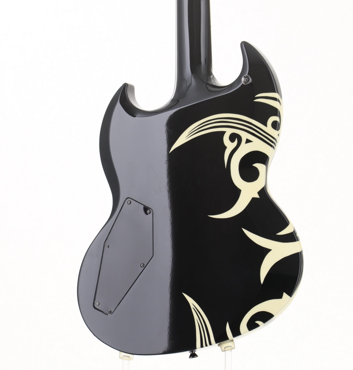 [SN ED0845614] USED ESP x PEACE MAKER / PM-108VP WAVE MOTION Black w/Tribal Graphic [3.55kg] ESP x Peacemaker [08]