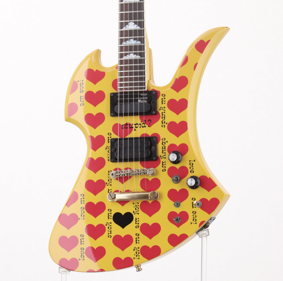 USED FERNANDES/BURNY / MG-145S Heart Yellow hide Model [3.21kg] FERNANDES/BURNY Yellow Heart Hide [08]