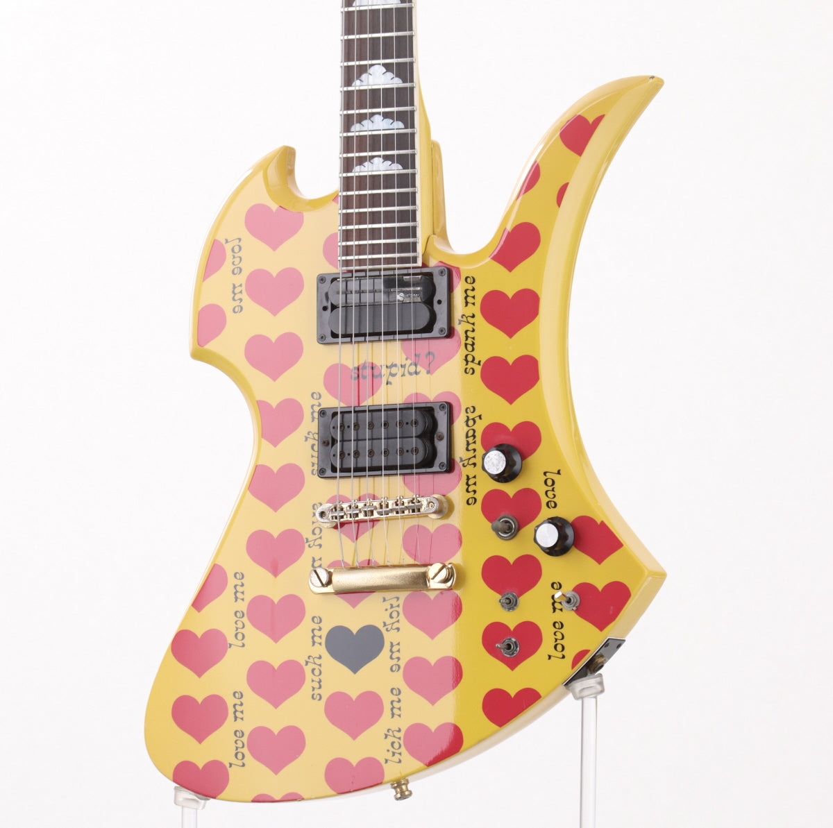 USED FERNANDES/BURNY / MG-145S Heart Yellow hide Model [3.21kg] FERNANDES/BURNY Yellow Heart Hide [08]