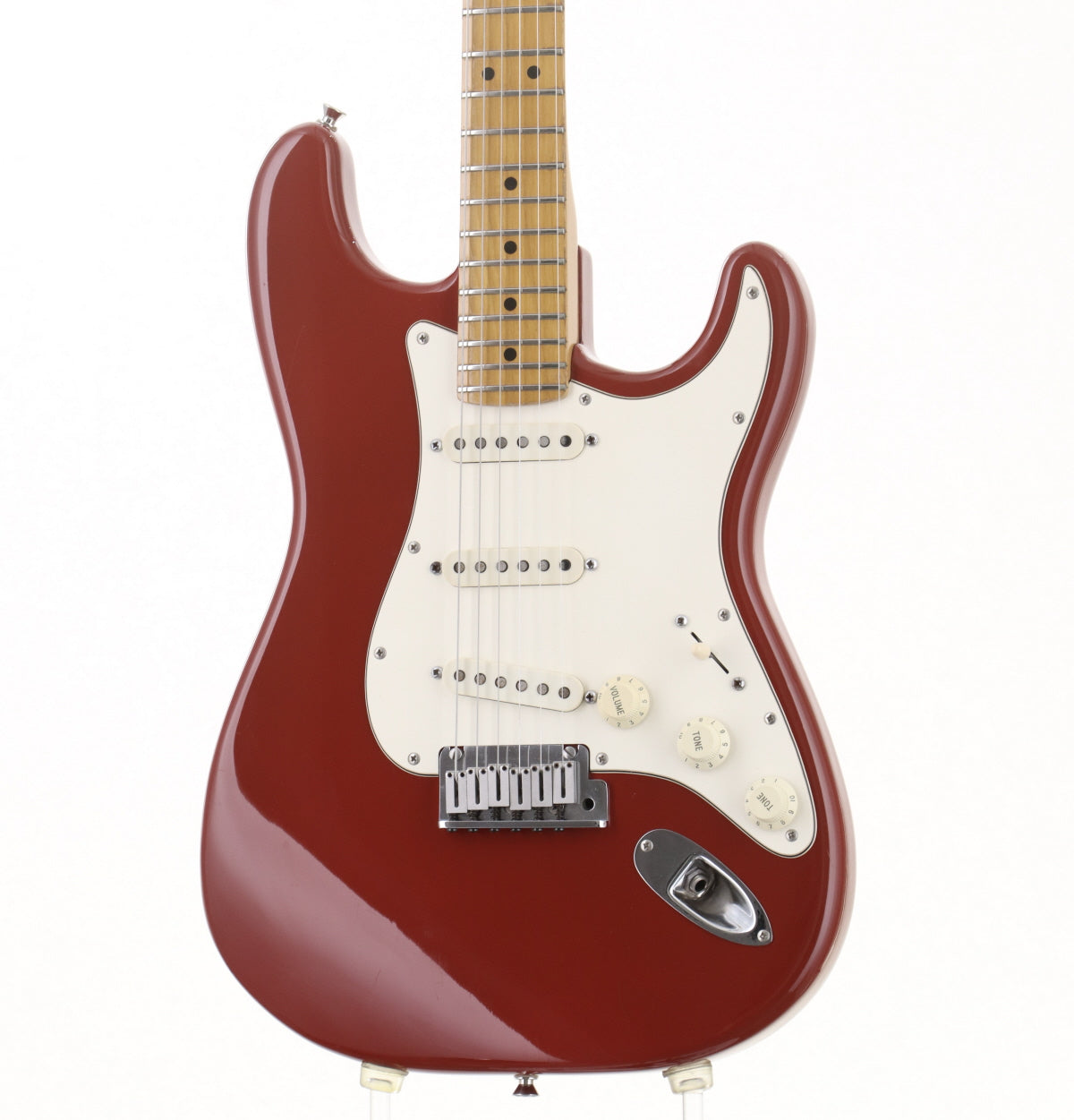 [SN E445059] USED Fender / American Standard Stratocaster Frost Red Maple Fingerboard, 1987 [09]